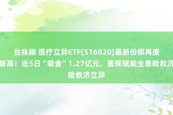 丝袜脚 医疗立异ETF(516820)最新份额再度冲破新高！近5日“吸金”1.27亿元，医保赋能生意险救济立异