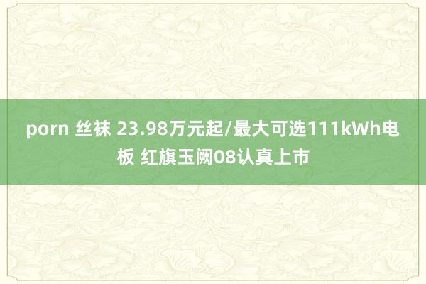porn 丝袜 23.98万元起/最大可选111kWh电板 红旗玉阙08认真上市